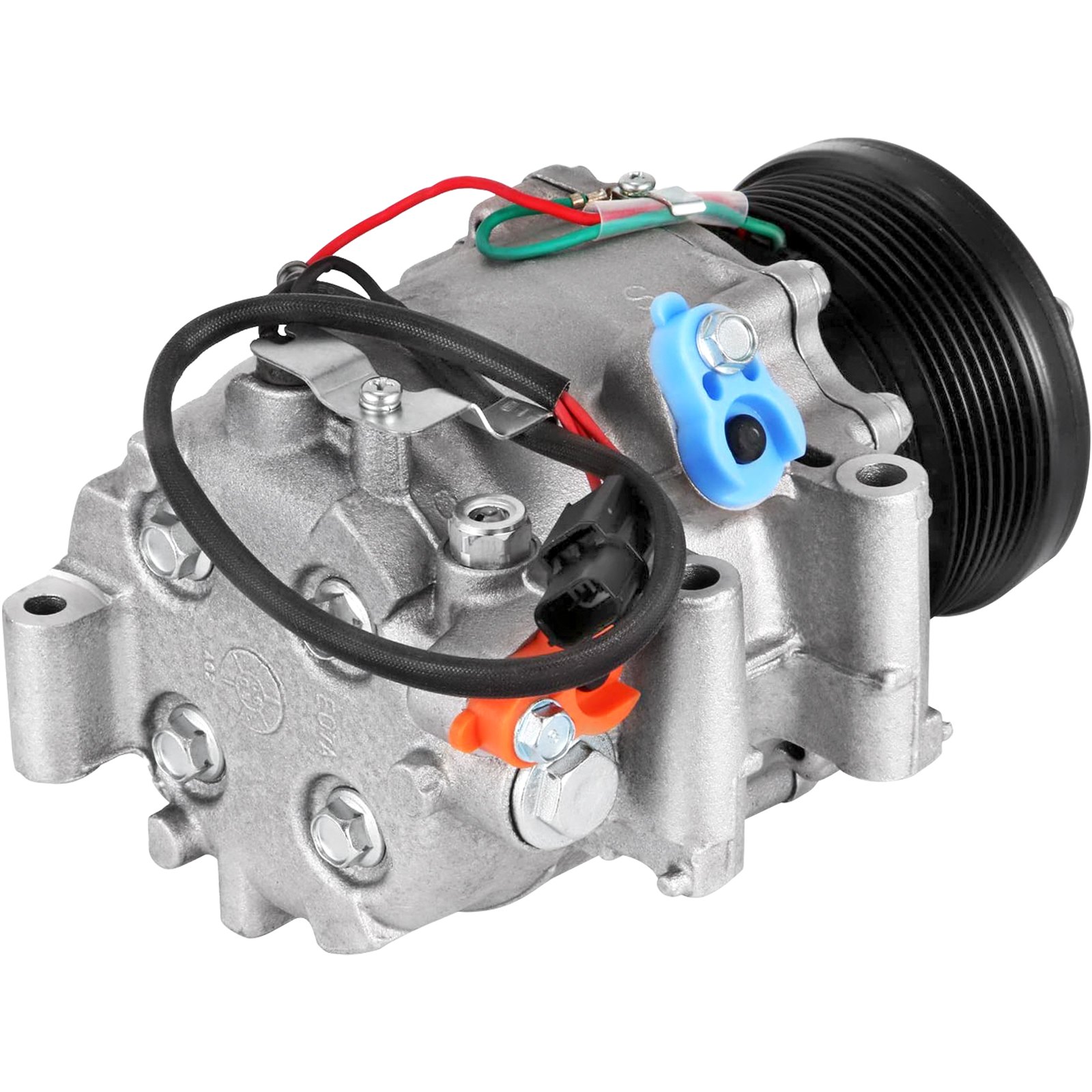 Embrague de compresor de aire acondicionado VEVOR Honda Civic con cableado y conectores de colores.