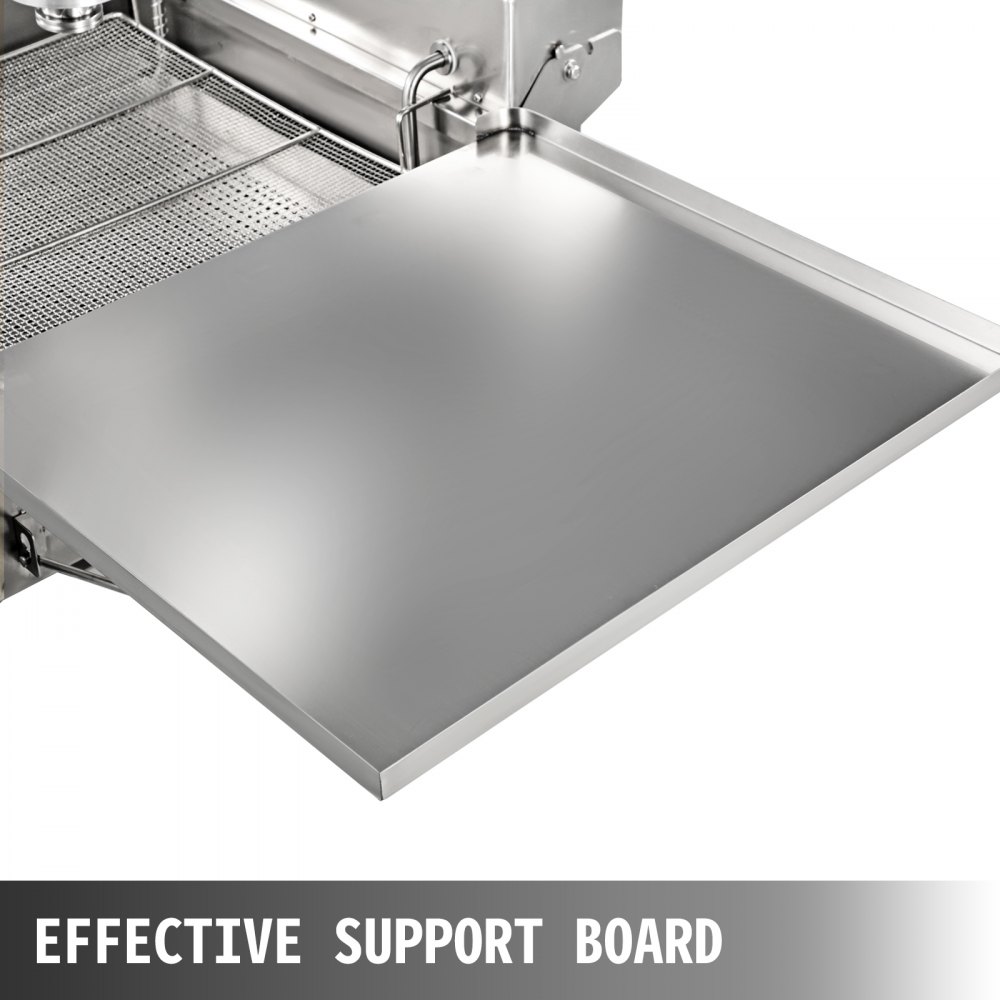 Freidora de donas manual VEVOR, mini máquina comercial para hacer donas, capacidad de 9 l, tolva, 3 moldes, grosor ajustable, 3000 W, acero inoxidable