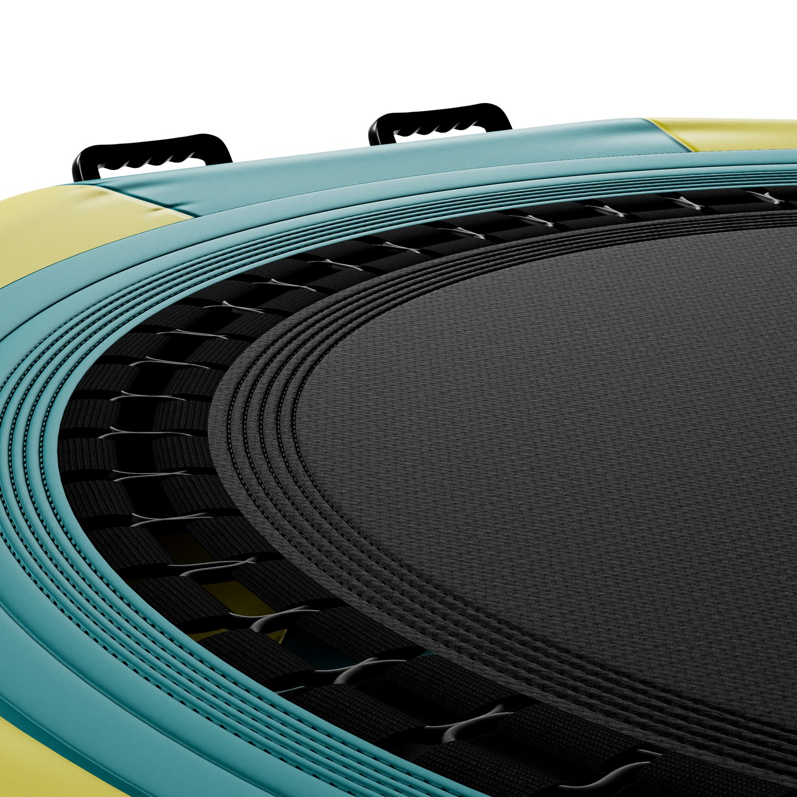 VEVOR Cama elástica acuática inflable de 3 metros (10 pies), plataforma de salto portátil con escalera de 3 peldaños y bomba de aire eléctrica, ideal para niños y adultos, perfecta para piscinas, lagos y deportes acuáticos.