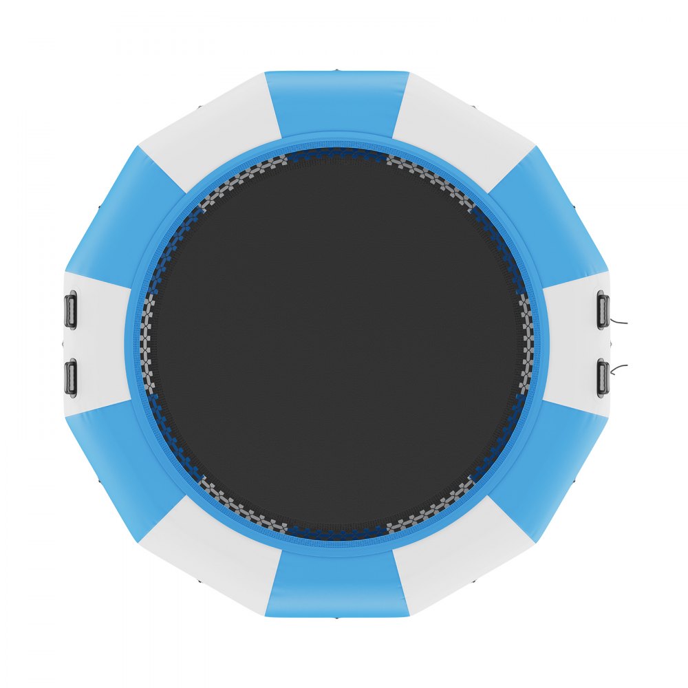 VEVOR Saltador de agua inflable, trampolín de agua recreativo de 13 pies, plataforma de natación de rebote portátil con escalera de 3 escalones y bomba de aire eléctrica, reboteador flotante para niños adultos para piscina, lago, deportes acuáticos