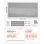 Panel de pared de listones VEVOR, 2,4 x 1,2 m, panel de listones de PVC para garaje con accesorios, panel de listones gris, fácil de instalar, ajustable, con estructura de acoplamiento y corte para bricolaje, apto para almacenamiento y exhibición.