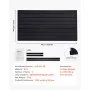 Panel de pared de listones VEVOR, 2 x 4 pies, panel de listones de garaje de PVC con diseño modular, panel de listones negro fácil de instalar y ajustable con estructura de acoplamiento y corte DIY, apto para almacenamiento y exhibición.