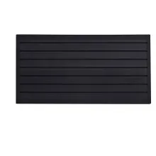 Revestimiento de pared de listones de PVC de 2 x 4 pies, color negro, para garaje, con diseño modular