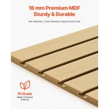 Paneles de listones de madera de densidad media de 4 x 4 pies para garajes con diseño modular