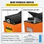 Bomba hidráulica de aire VEVOR 10000 PSI Bomba de aire sobre bomba hidráulica Depósito de 1/2 galón Bomba hidráulica accionada por pie de pedal de aire 3/8" NPT con manguera de 6.56 pies 2 Conector de acción simple para reparación de automóviles (naranja)