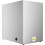 Calentador de alimentos tipo caja caliente VEVOR con exterior de acero inoxidable e interruptor de control.