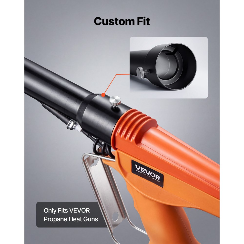 Palo extensor VEVOR de 90 cm para pistola de calor, compatible únicamente con pistolas de calor de propano VEVOR. Varilla de mayor alcance para un rápido termoencogimiento. Cabezal de combustión incluido.