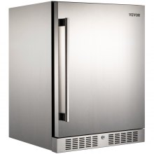 5.3 Cu. Ft enfriador de bebidas de acero inoxidable incorporado 150L puerta reversible exterior/interior