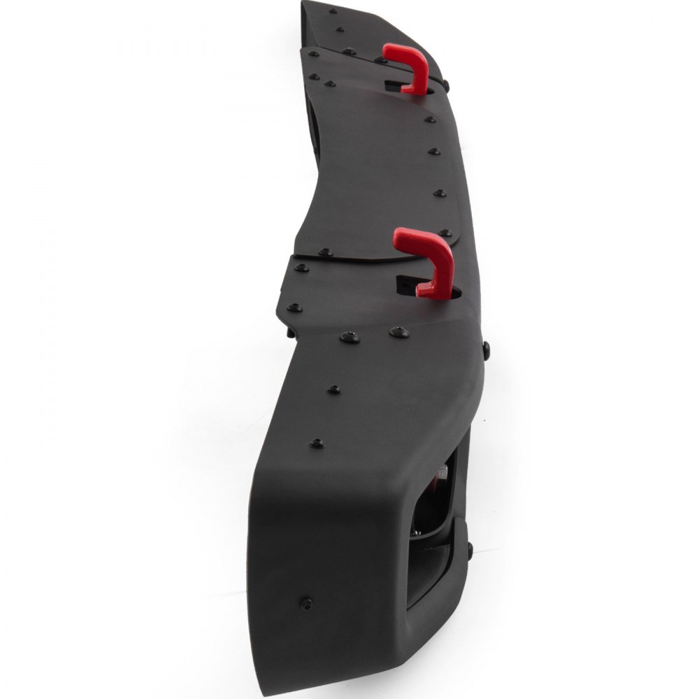 Parachoques delantero de acero VEVOR estilo 10º aniversario compatible con Jeep JK Wrangler Rubicon 2007-2018