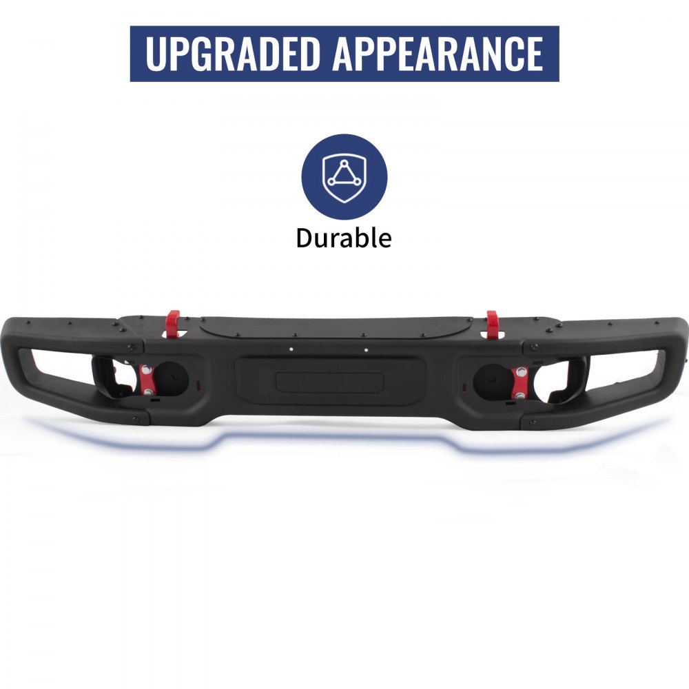 Parachoques delantero de acero VEVOR estilo 10º aniversario compatible con Jeep JK Wrangler Rubicon 2007-2018