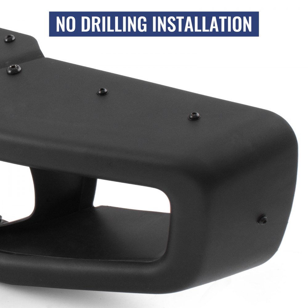 Parachoques delantero de acero VEVOR estilo 10º aniversario compatible con Jeep JK Wrangler Rubicon 2007-2018