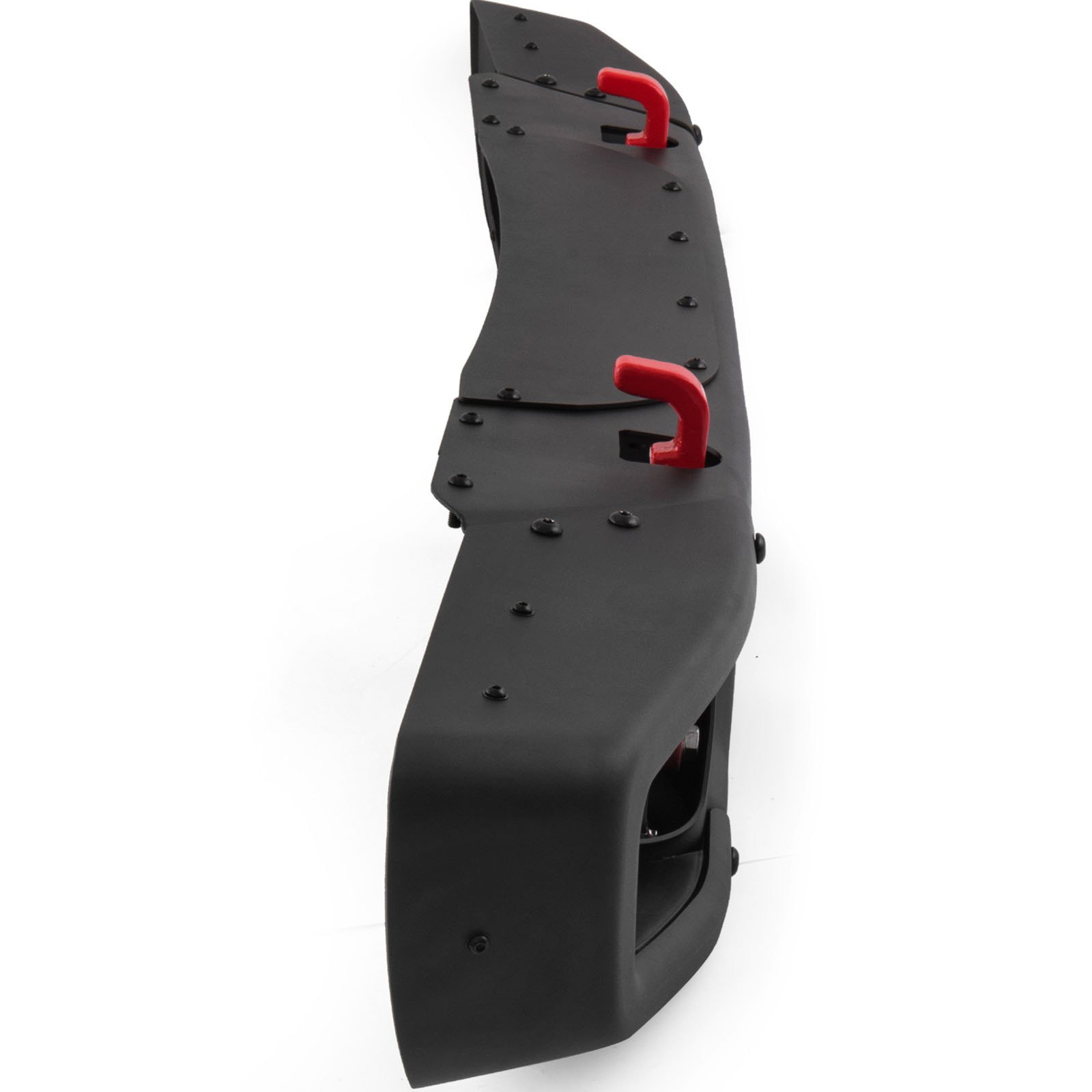 Parachoques delantero de acero VEVOR estilo 10º aniversario compatible con Jeep JK Wrangler Rubicon 2007-2018
