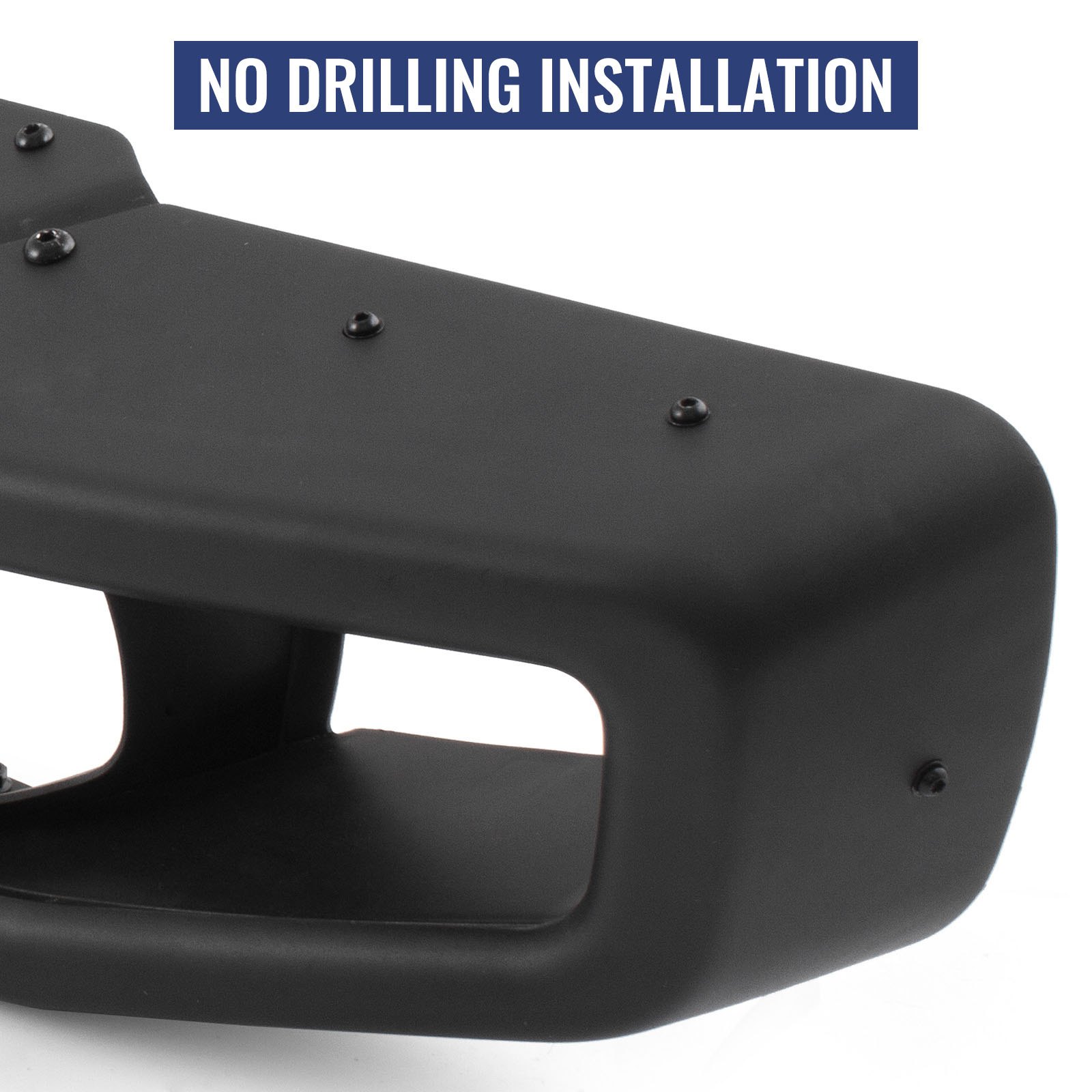 Parachoques delantero de acero VEVOR estilo 10º aniversario compatible con Jeep JK Wrangler Rubicon 2007-2018