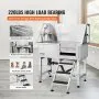 VEVOR Bañera de Acero Inoxidable para Perros 966 x 622 x 1220 mm Bañera Peluquería Canina Longitud de Mascota hasta 965,2 mm Tina de Aseo para Mascotas Capacidad de 100 kg Ducha de Lavado con Grifo