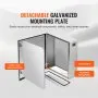 Caja eléctrica de acero VEVOR, 61 x 51 x 20 cm, acero inoxidable 304, para exteriores, para montaje en pared, con bisagras y cerradura, resistente al agua IP66.