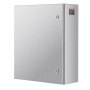 VEVOR Steel Electrical Box, 24 x 20 x 8 in, 304 Stainless Steel Electrical Enclosure Box, Wall-Mounted Outdoor Electrical Electronic Equipment Enclosure, Mounting Plate Hinges Lock, IP66 Waterproof
