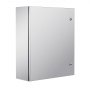 VEVOR Steel Electrical Box, 24 x 20 x 8 in, 304 Stainless Steel Electrical Enclosure Box, Wall-Mounted Outdoor Electrical Electronic Equipment Enclosure, Mounting Plate Hinges Lock, IP66 Waterproof