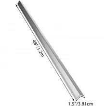 VEVOR - Protectores de esquina de acero inoxidable de 1,5 x 1,5 x 48 pulgadas, protector de esquina de pared de metal, paquete de 10 protectores de esquina de acero inoxidable 20 Ga 304 con ángulo de 90 grados para protección y decoración de paredes
