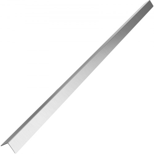 VEVOR Protectores de esquina de acero inoxidable, 1 x 1 x 48 pulgadas, protector de esquina de pared de metal, paquete de 10 protectores de esquina, protector de esquina de acero inoxidable 20 Ga 304 con ángulo de 90 grados para protección y decoración de pared