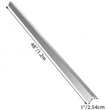 VEVOR Protectores de esquina de acero inoxidable, 1 x 1 x 48 pulgadas, protector de esquina de pared de metal, paquete de 10 protectores de esquina, protector de esquina de acero inoxidable 20 Ga 304 con ángulo de 90 grados para protección y decoración de pared