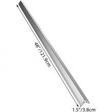 VEVOR Protectores de esquina de acero inoxidable, 2 x 2 x 48 pulgadas, protector de esquina de pared de metal, paquete de 20 protectores de esquina, 20 Ga 304, protector de esquina de acero inoxidable con ángulo de 90 grados para protección y decoración de paredes
