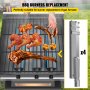Quemadores de parrilla VEVOR, reemplazo de quemadores de barbacoa de acero inoxidable, 4 paquetes de reemplazo de quemador de parrilla, parrilla de llama con piezas de repuesto de barbacoa de 15.9 "de longitud con quemado uniforme para parrillas de gas premium