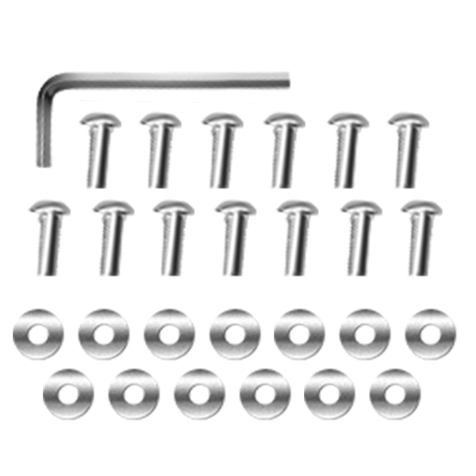 Llave Allen, tornillos, arandelas para conjunto de mesa de preparación de acero inoxidable VEVOR.