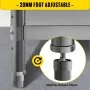 VEVOR Mesa de preparación de acero inoxidable, mesa comercial de acero inoxidable de 60 x 14 x 33 pulgadas, 2 mesas de preparación para barbacoa con estante inferior ajustable, mesa de trabajo de coci