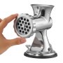 VEVOR Manual Meat Grinder, 304 Stainless Steel Hand Meat Grinder with Suction Cup + Steel Table Clamp, Meat Mincer Sausage Maker & 2 Cutting Plates, Sausage Tube, Grinding Head for Beef Pepper Cookie