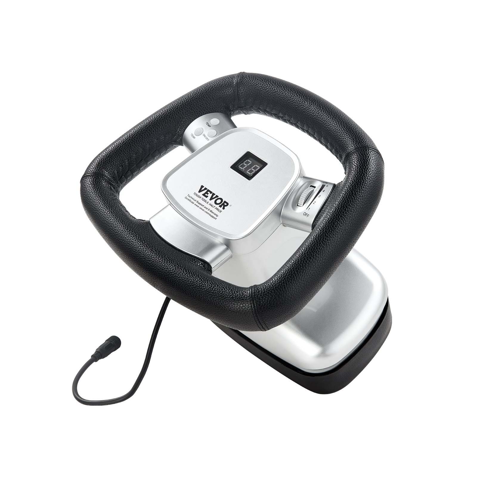 Masajeador quiropráctico VEVOR, masajeador vibratorio profesional de velocidad variable de 400 a 4600 rpm, masajeador corporal orbital quiropráctico de mano para aliviar los músculos de espalda, cuello y hombros.