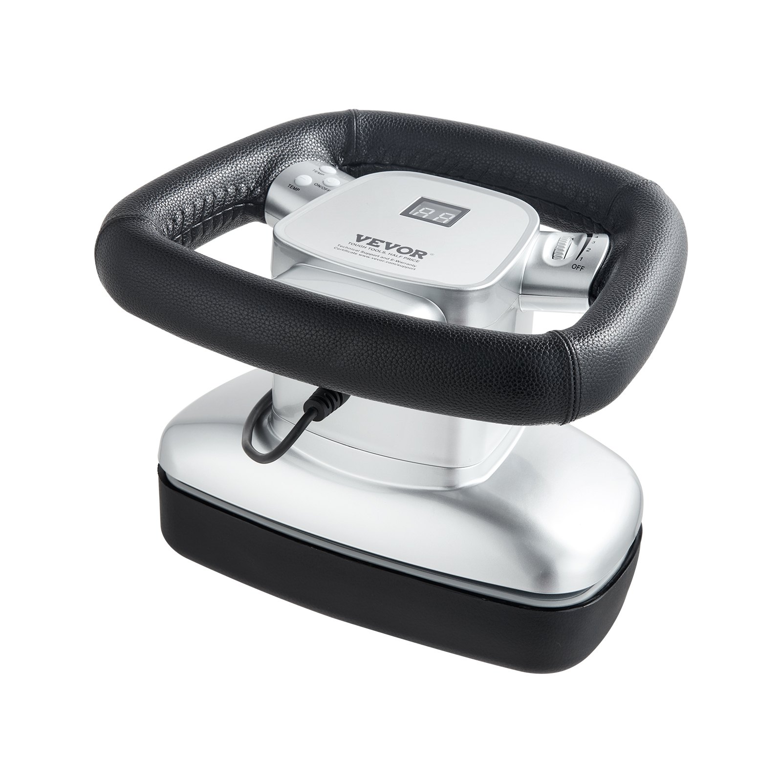 Masajeador quiropráctico VEVOR, masajeador vibratorio profesional de velocidad variable de 400 a 4600 rpm, masajeador corporal orbital quiropráctico de mano para aliviar los músculos de espalda, cuello y hombros.