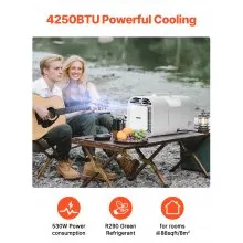 Aire acondicionado portátil de 4250 BTU para tiendas de campaña y autocaravanas al aire libre