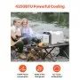 Aire acondicionado portátil de 4250 BTU para tiendas de campaña, aire acondicionado CA/CC para camping, caravanas y hogares.