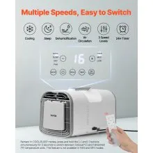Aire acondicionado portátil de 4250 BTU para tiendas de campaña, aire acondicionado CA/CC para camping, caravanas y hogares.
