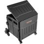 Carro sube escaleras robusto VEVOR con tapa plegable y seis ruedas para facilitar el transporte.