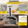 Horno de pizza portátil VEVOR, horno de pizza de pellets de 12", horno de pizza de acero inoxidable para exteriores, horno de pizza de leña con patas plegables, horno de leña portátil con accesorios completos y bolsa para pizza para exteriores C
