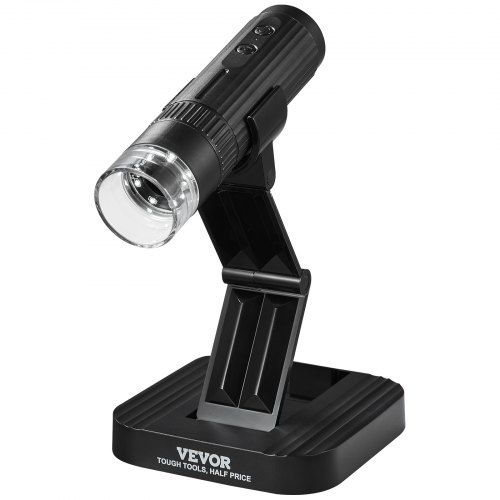 VEVOR Microscopio digital inalámbrico 50X-1000X 1080P HD WiFi Mini microscopio portátil de monedas con soporte ajustable Microscopio USB Cámara Lupa Compatible con iPhone iPad Teléfono Android y PC