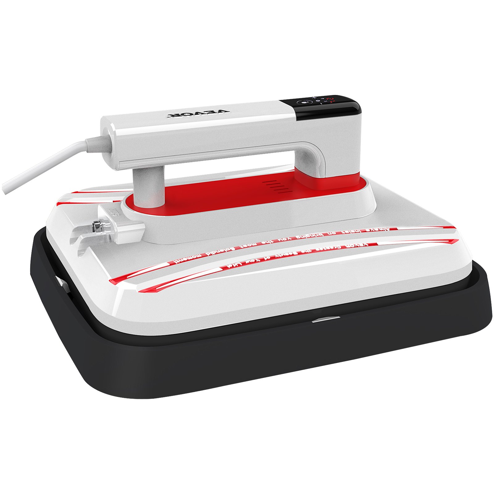 VEVOR Prensa de Calor Portál 31 x 25,4 cm Máquina de Prensado de Calor con Pantalla Táctil para Camisetas Tazas Rojo 0-200 °C 800 W Mini Máquina de Transferencia de Calor de Alta Sensibilidad 110 V