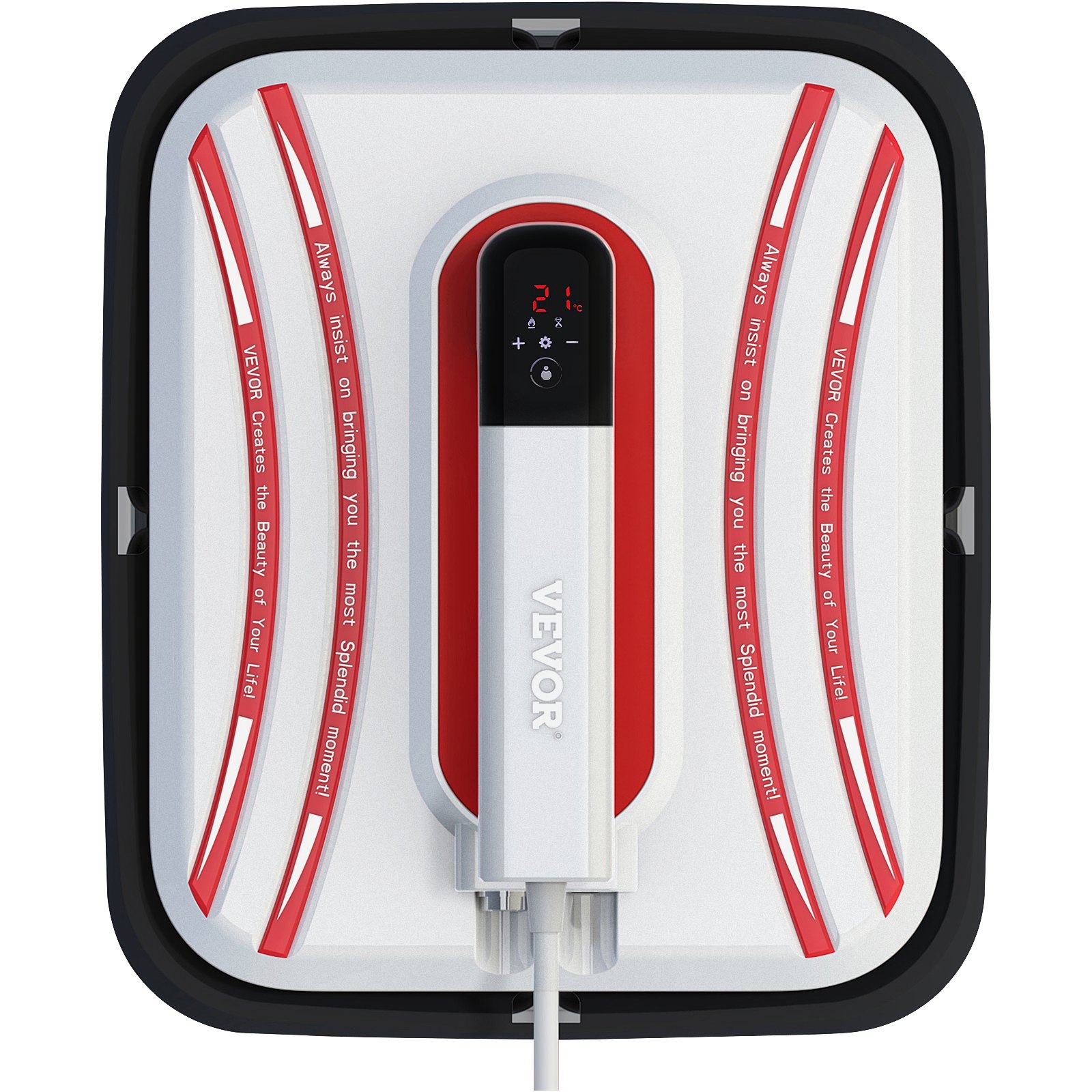 VEVOR Prensa de Calor Portál 31 x 25,4 cm Máquina de Prensado de Calor con Pantalla Táctil para Camisetas Tazas Rojo 0-200 °C 800 W Mini Máquina de Transferencia de Calor de Alta Sensibilidad 110 V