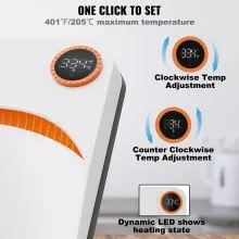 Máquina de prensa de calor VEVOR, 10 x 12 pulgadas, máquina portátil de impresión de camisas, máquina de prensa de calor de transferencia de sublimación multifuncional con revestimiento de teflón, prensa de planchado fácil para camisetas/bolsos/HTV/almohadas proyectos de vinilo
