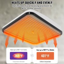 Máquina de prensa de calor VEVOR, 10 x 12 pulgadas, máquina portátil de impresión de camisas, máquina de prensa de calor de transferencia de sublimación multifuncional con revestimiento de teflón, prensa de planchado fácil para camisetas/bolsos/HTV/almohadas proyectos de vinilo