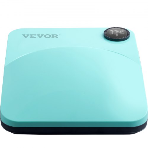 Máquina de prensa de calor VEVOR, 9 x 9 pulgadas, impresión de camisa portátil, máquina de prensa de calor de transferencia de sublimación multifuncional, recubierta de teflón, prensa de planchado fácil para camisetas/bolsos/almohadas/proyectos de vinilo HTV