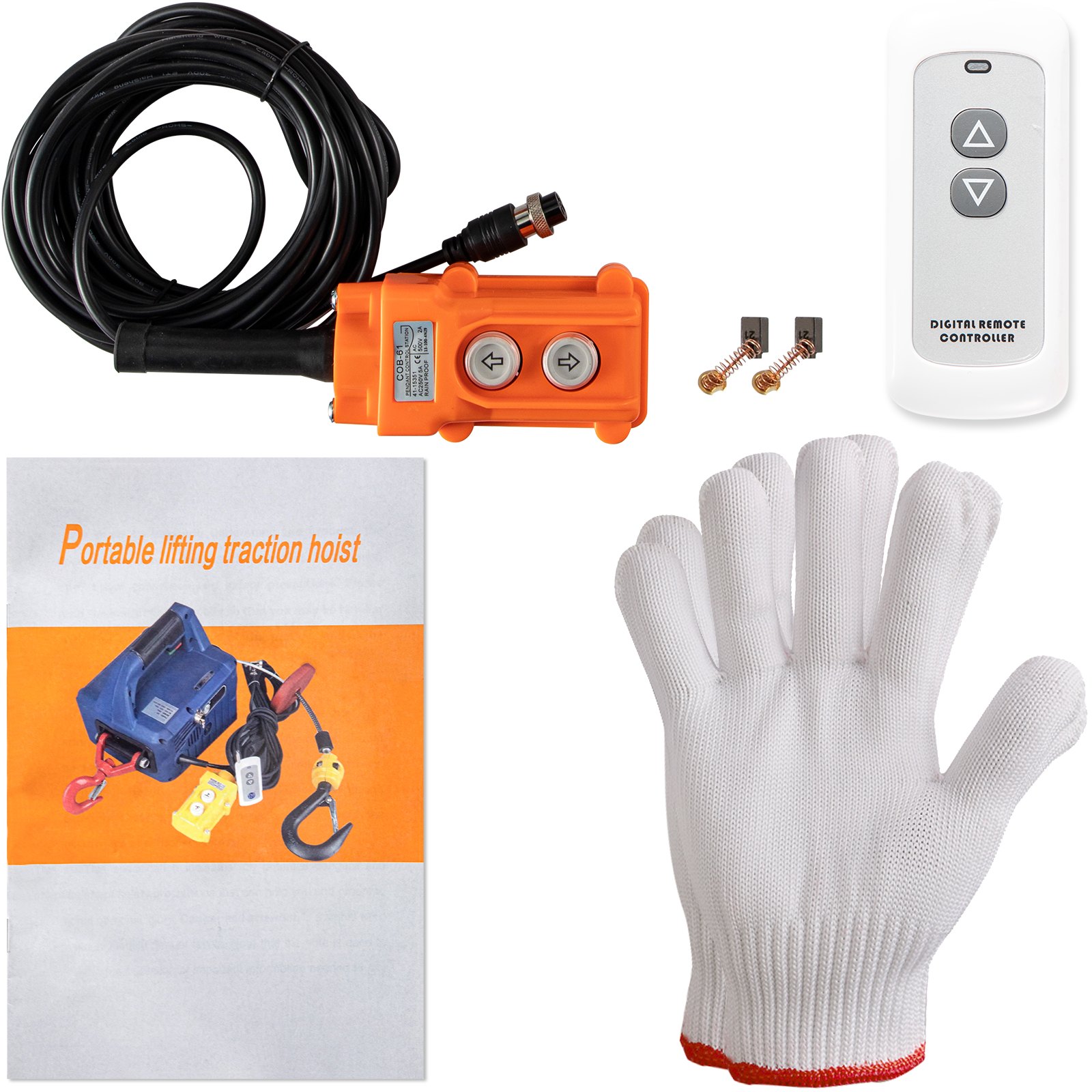 VEVOR Polipasto Eléctrico Grúa Portátil con Cabrestante Eléctrico 3 en 1 Capacidad de 1100 libras