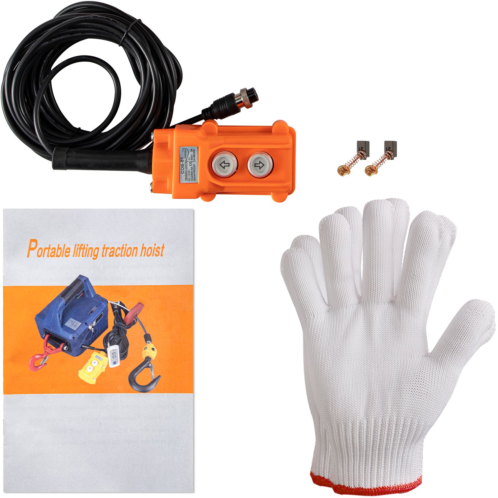 VEVOR Polipasto Eléctrico Cabrestante eléctrico portátil 1100lbs Cable de control remoto