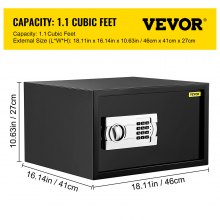 VEVOR Security Safe Electronic Safe Box 1.2 Cubic Feet Digital Safe with Keypad