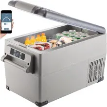 Compresor de 1,23 pies cúbicos Refrigerador pequeño portátil Refrigerador Congelador Hogar y automóvil   Nevera Vehicular