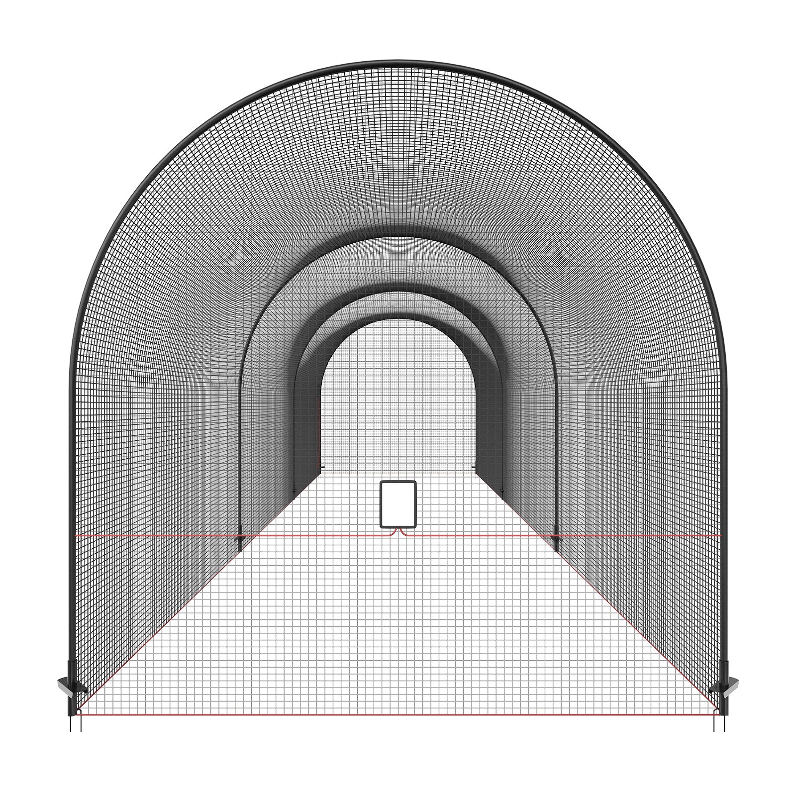 Jaula de bateo de béisbol VEVOR, red y marco para béisbol y sóftbol, jaula de práctica portátil con bolsa de transporte, jaula de lanzamiento cerrada y resistente, para entrenamiento de bateo en el patio, 12 m