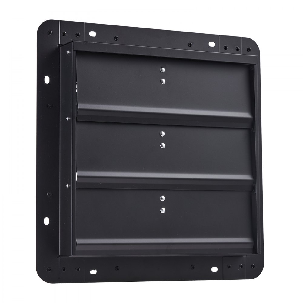 VEVOR Ventilador de escape de 14 pulgadas con persiana, para ático, de pared, con controlador de velocidad variable, 1400 CFM, motor de CA, acero resistente, silencioso, para cobertizos, garajes e invernaderos, color negro