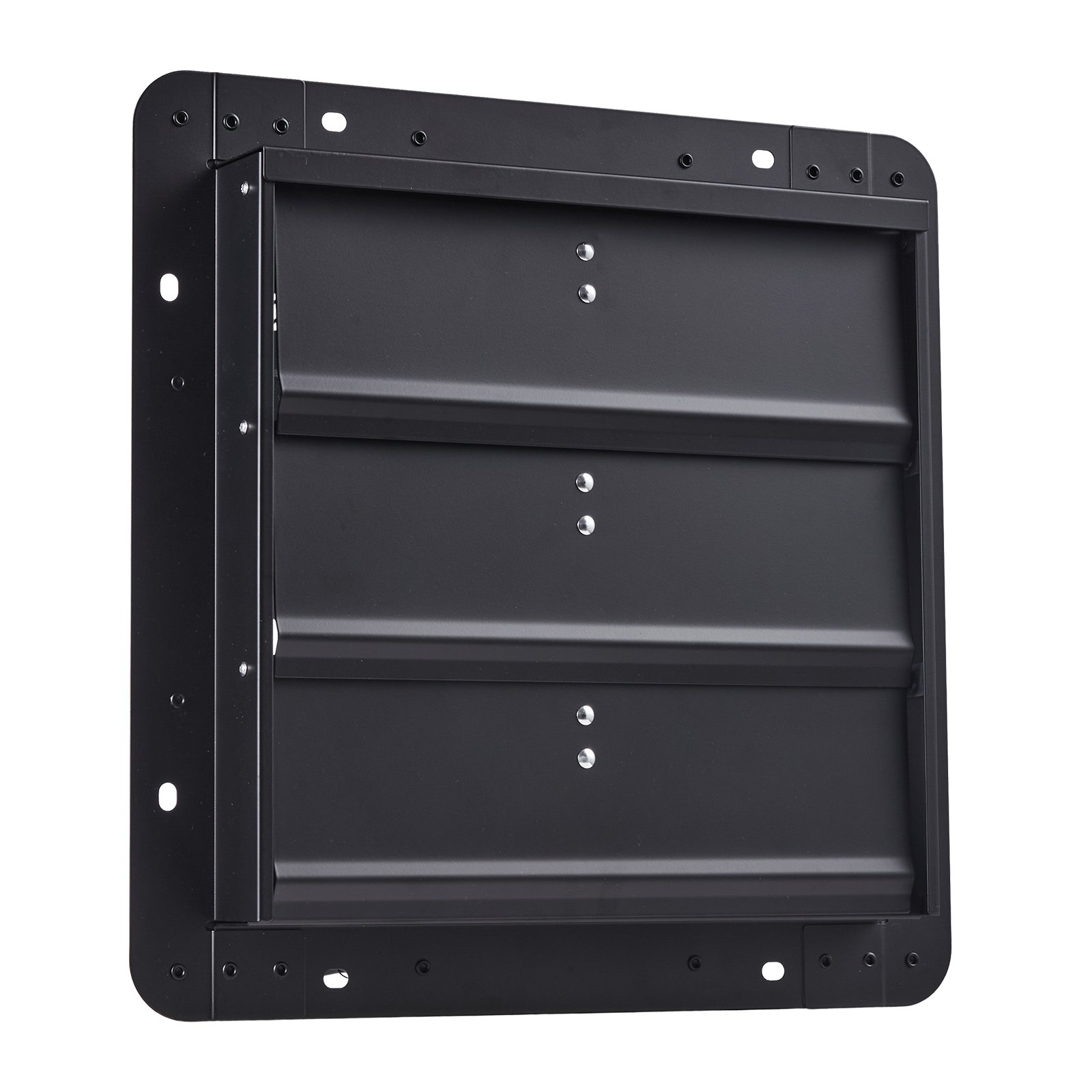 VEVOR Ventilador de escape de 14 pulgadas con persiana, para ático, de pared, con controlador de velocidad variable, 1400 CFM, motor de CA, acero resistente, silencioso, para cobertizos, garajes e invernaderos, color negro