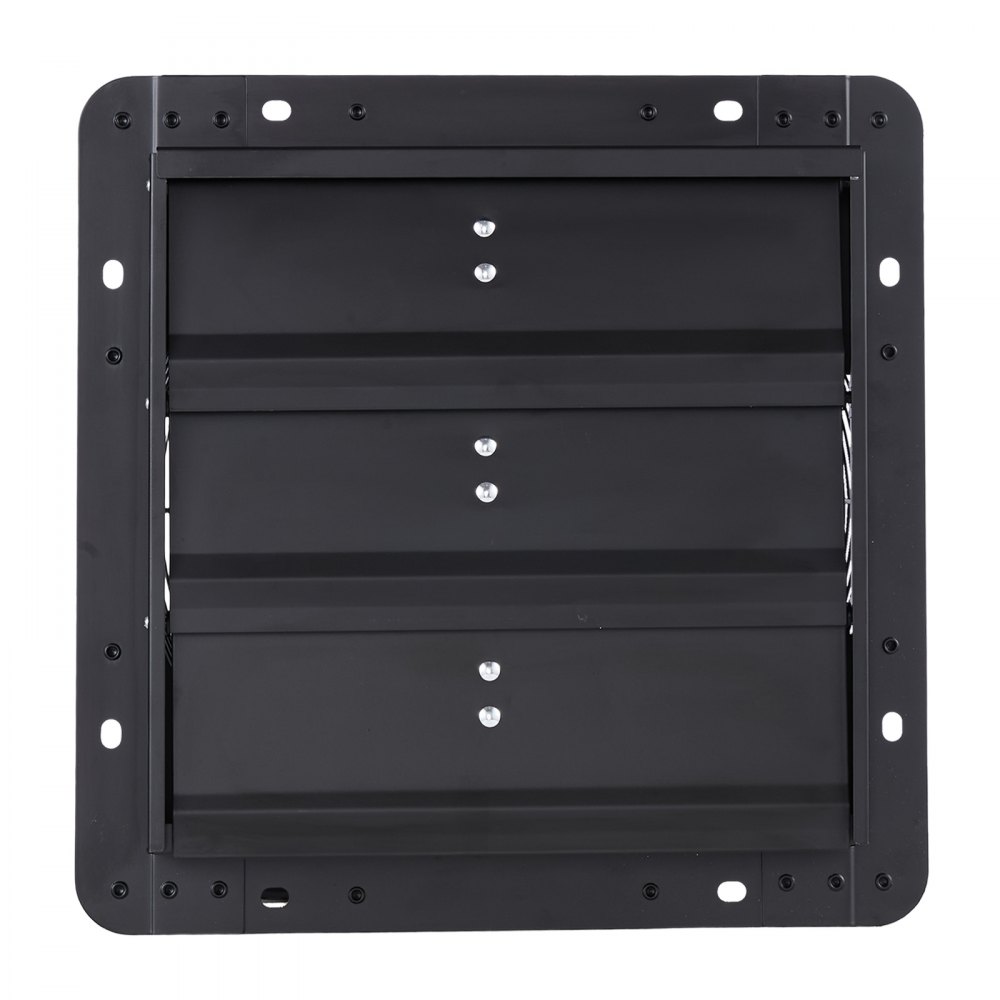 VEVOR Ventilador de escape de 12 pulgadas con persianas, para ático, de pared, con controlador de velocidad variable, 1100 CFM, motor de CA, acero resistente, silencioso, para cobertizos, garajes e invernaderos, color negro